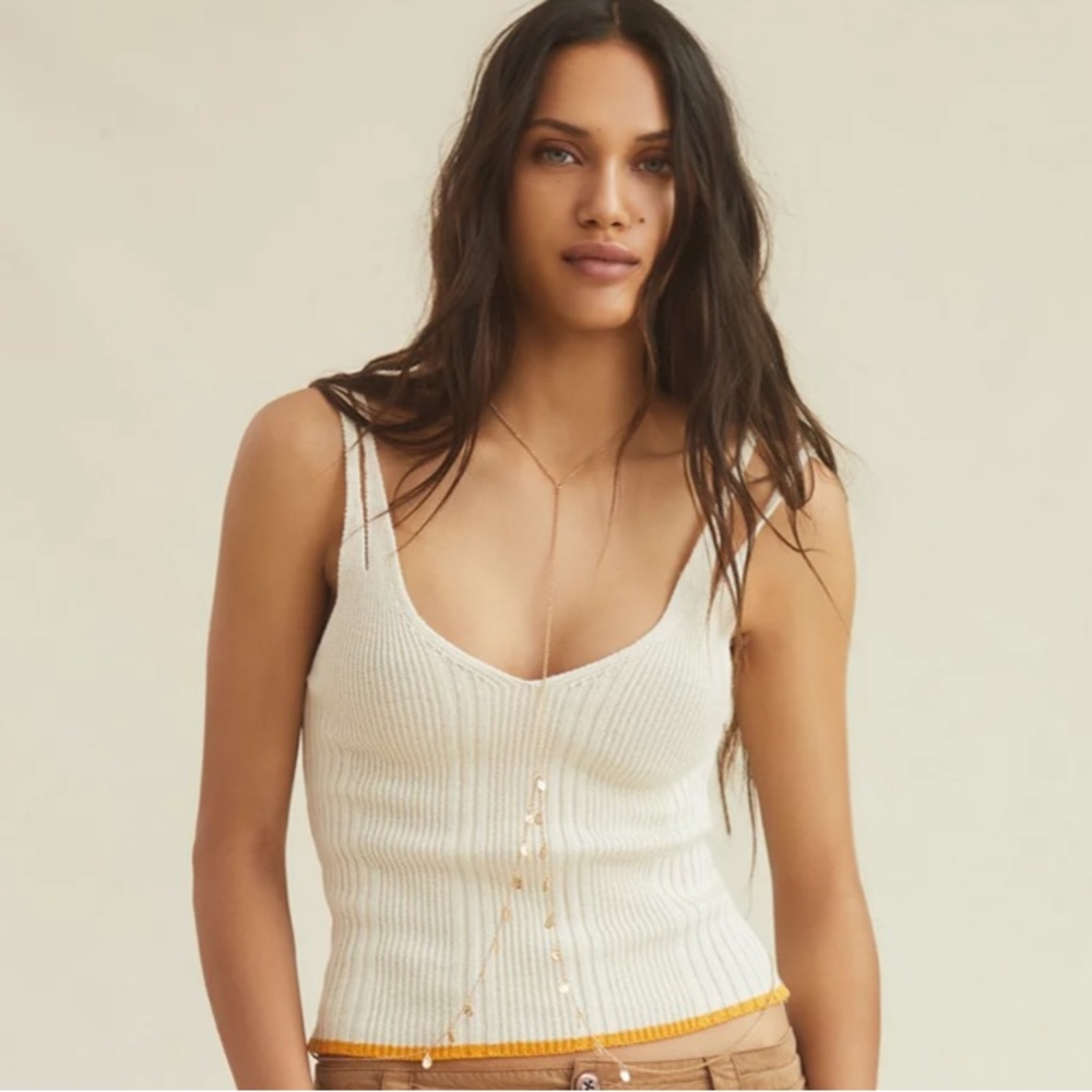 Anthropologie X Pilcro Double Strap Sweater Tank
